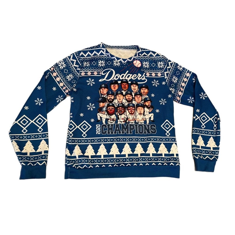 Dodgers Christmas Shirt Champions Squad 2020 LA Dodgers